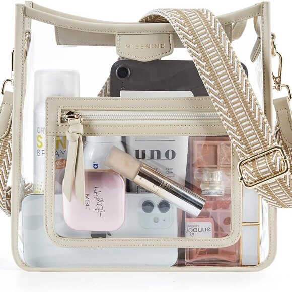 Clear Crossbody Bags for Women Stadium Approved Clear Purse for Concert Transpar - Picture 1 of 8